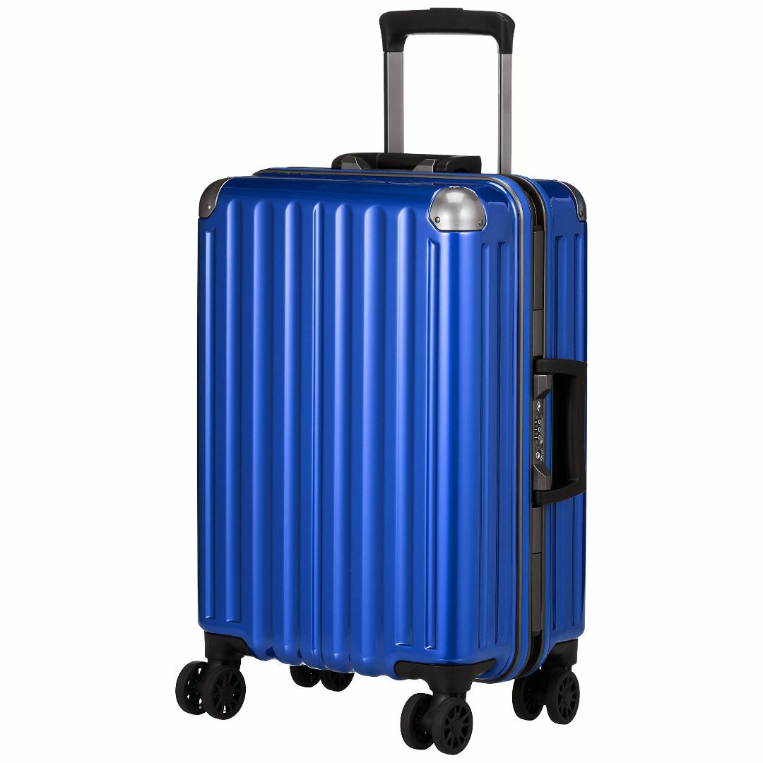 【色: ブルー】[エー・エル・アイ] スーツケース ハードキャリー 機内持ち込み