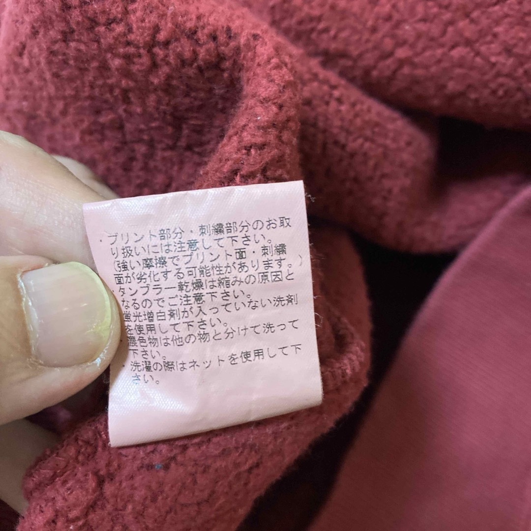 CALEE Vintage XLスウェット ボルドー色 後染め キャリー 日本製