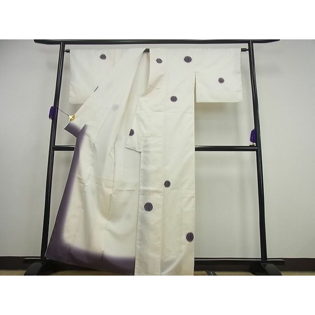 平和屋1□極上 赤城紬 櫛引織 奇翠 草木染 立涌文 金彩 証紙付き 逸品