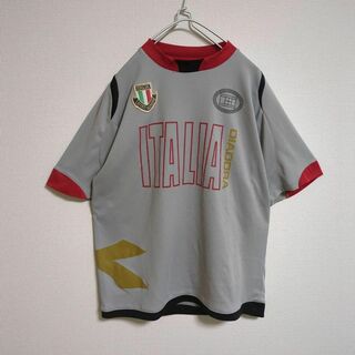 値下げ→ イタリア　KAOS お洒落なカットソー　刺繍　Tシャツ