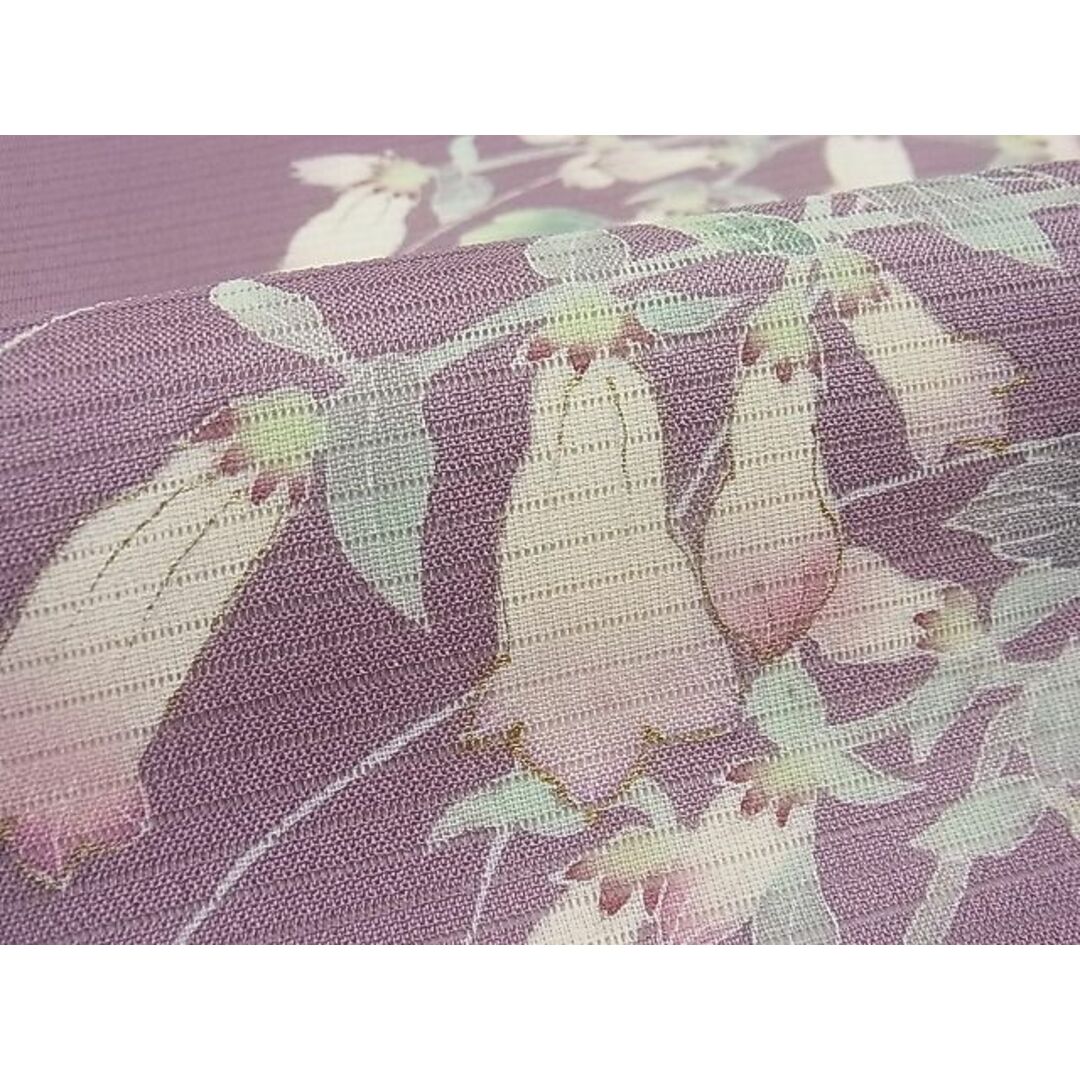 平和屋1□極上 夏物 東京友禅 手描き 加納知之 九寸名古屋帯 絽縮緬