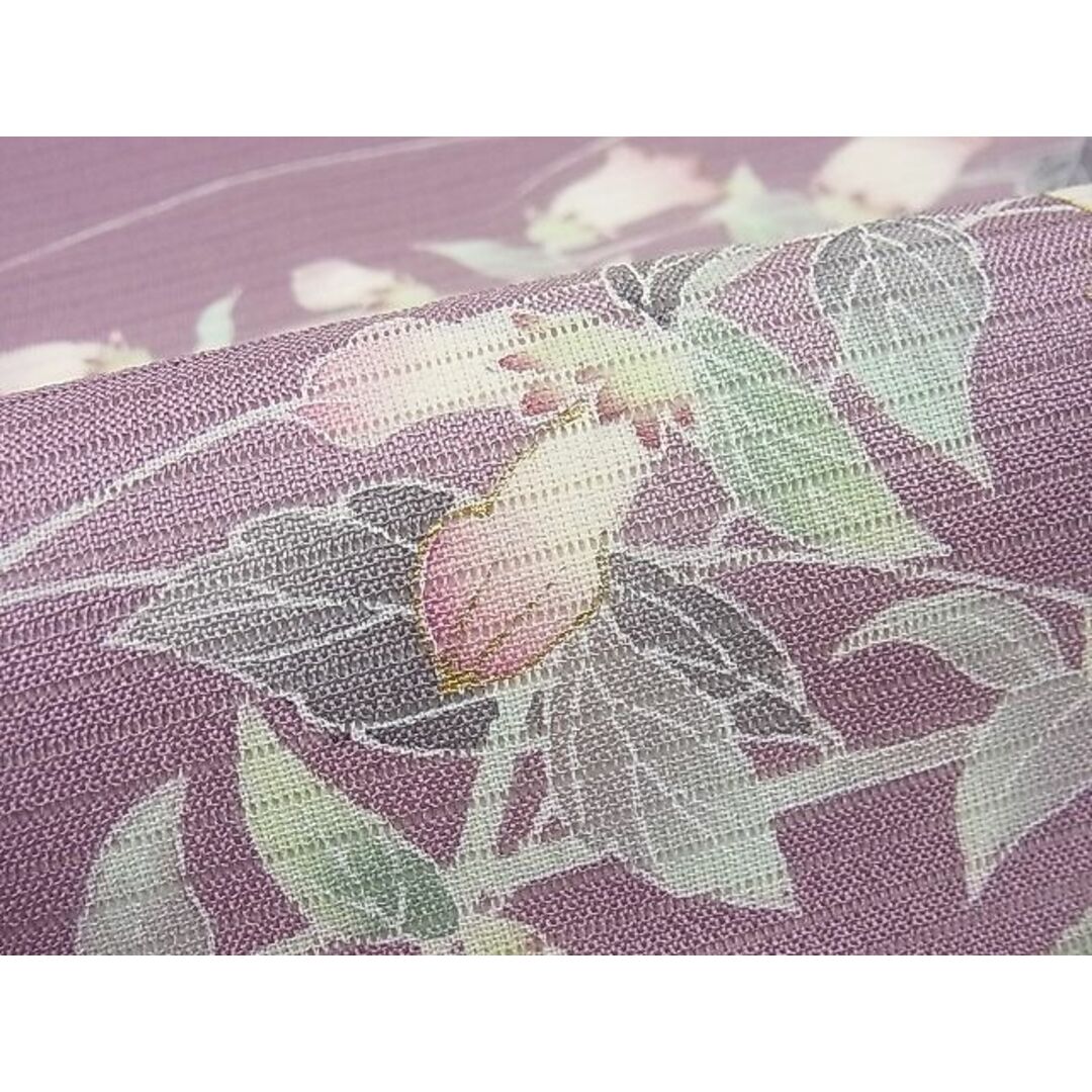 平和屋1□極上 夏物 東京友禅 手描き 加納知之 九寸名古屋帯 絽縮緬