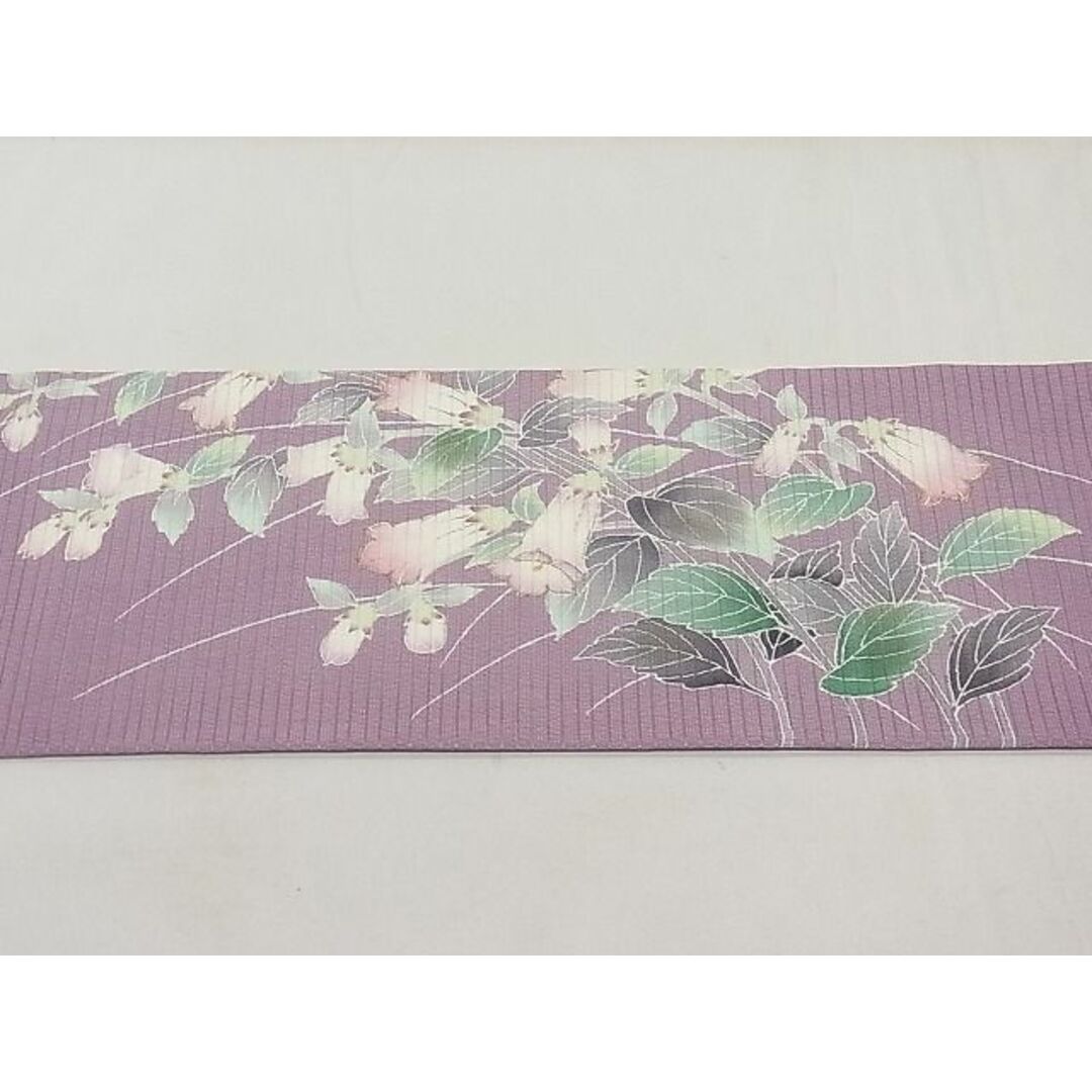 平和屋1□極上 夏物 東京友禅 手描き 加納知之 九寸名古屋帯 絽縮緬