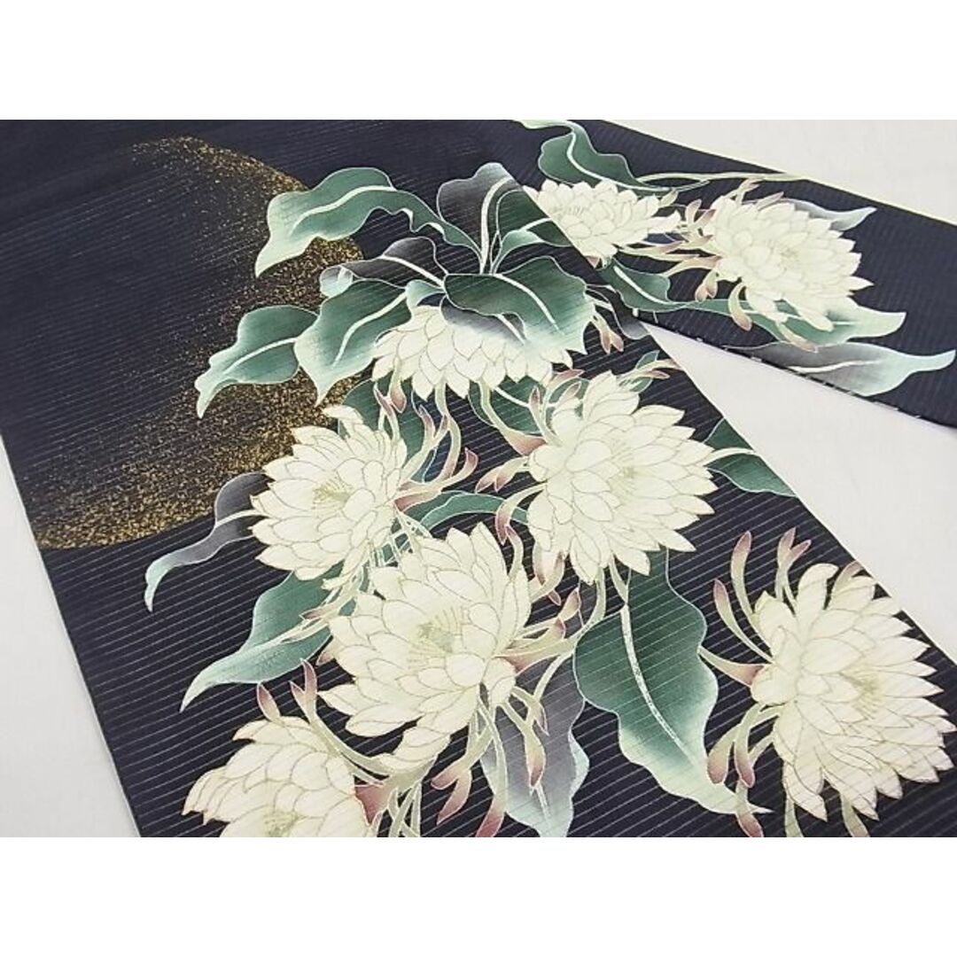 平和屋1□極上 夏物 東京友禅 手描き 加納知之 九寸名古屋帯 絽縮緬