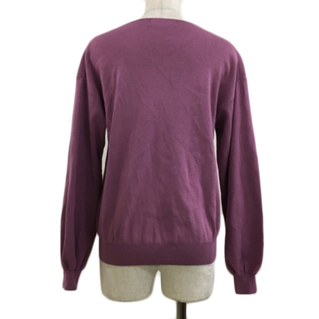 JUSGLITTY(ジャスグリッティー)のジャスグリッティー セーター ニット プルオーバー 無地 長袖 2 紫 ピンク レディースのトップス(ニット/セーター)の商品写真
