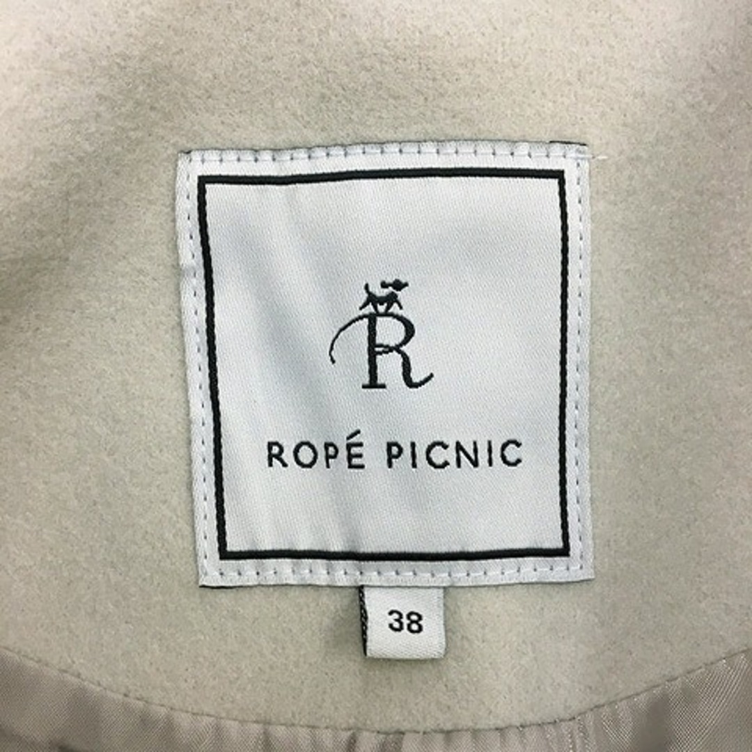 Rope' Picnic(ロペピクニック)のロペピクニック コート シングル ロング フード 無地 スリット 38 グレー レディースのジャケット/アウター(その他)の商品写真