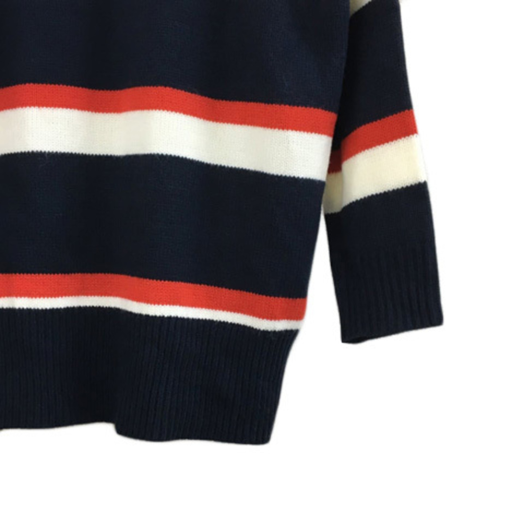 ロデオクラウンズワイドボウル セーター ニット Vネック 長袖 S 紺 赤 メンズのトップス(ニット/セーター)の商品写真