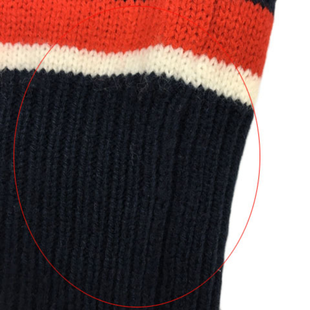 ロデオクラウンズワイドボウル セーター ニット Vネック 長袖 S 紺 赤 メンズのトップス(ニット/セーター)の商品写真