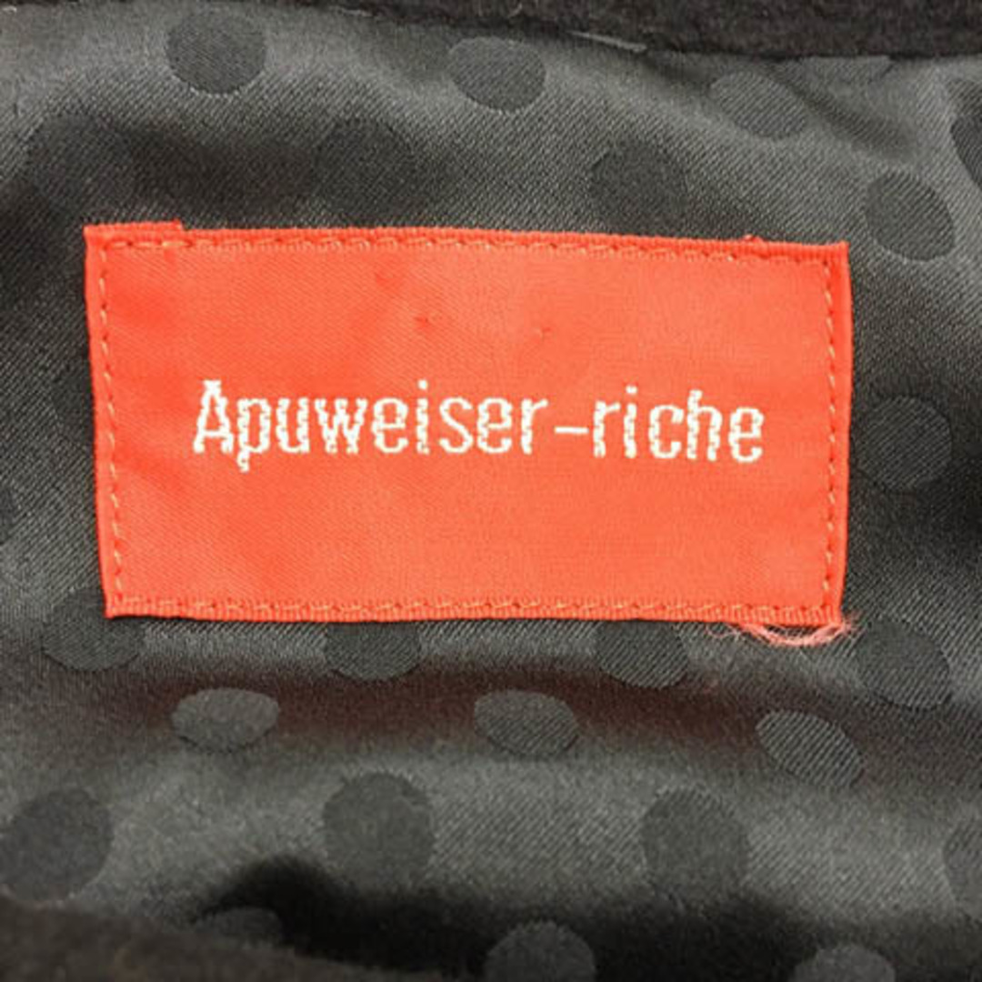 Apuweiser-riche(アプワイザーリッシェ)のアプワイザーリッシェ コート ステンカラー ノーカラー アンゴラ 無地 2 黒 レディースのジャケット/アウター(その他)の商品写真