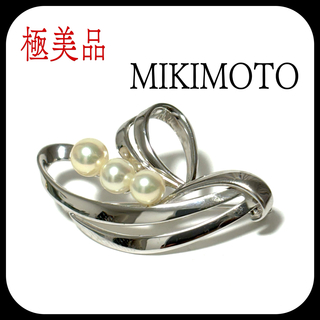 MIKIMOTOパール5.5〜7.2㎜シルバーブローチ