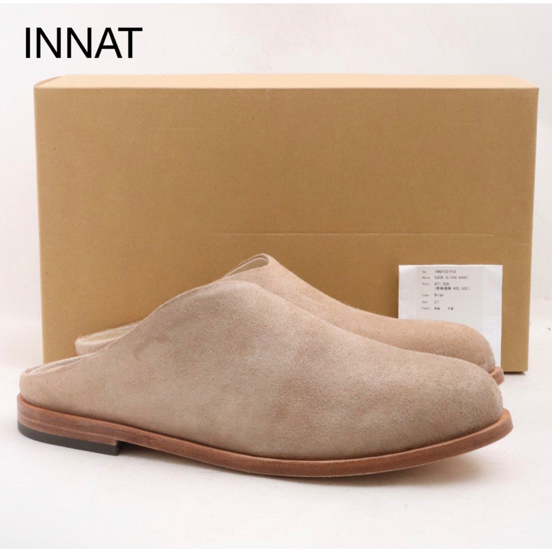 INNAT 23SS SUEDE SLIPON SHOES ベージュ スリッポン-