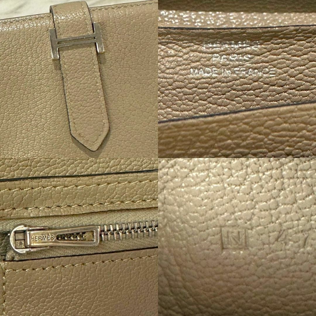 Hermes(エルメス)の美品☆　エルメス　ベアンデュプリ　シェーブル　長財布　□N刻印 レディースのファッション小物(財布)の商品写真