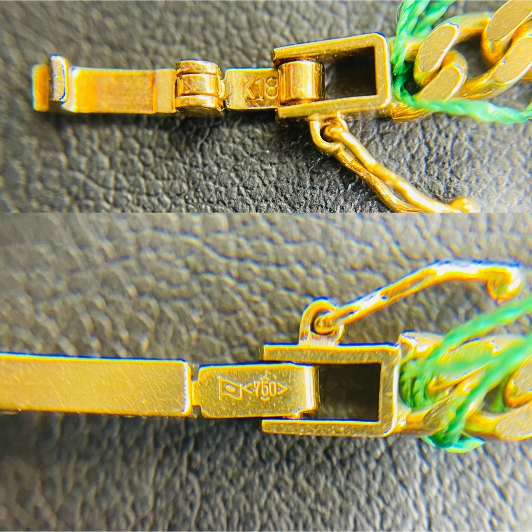 【中古品】K18 2面シングル30g 61cm [422] メンズのアクセサリー(ネックレス)の商品写真