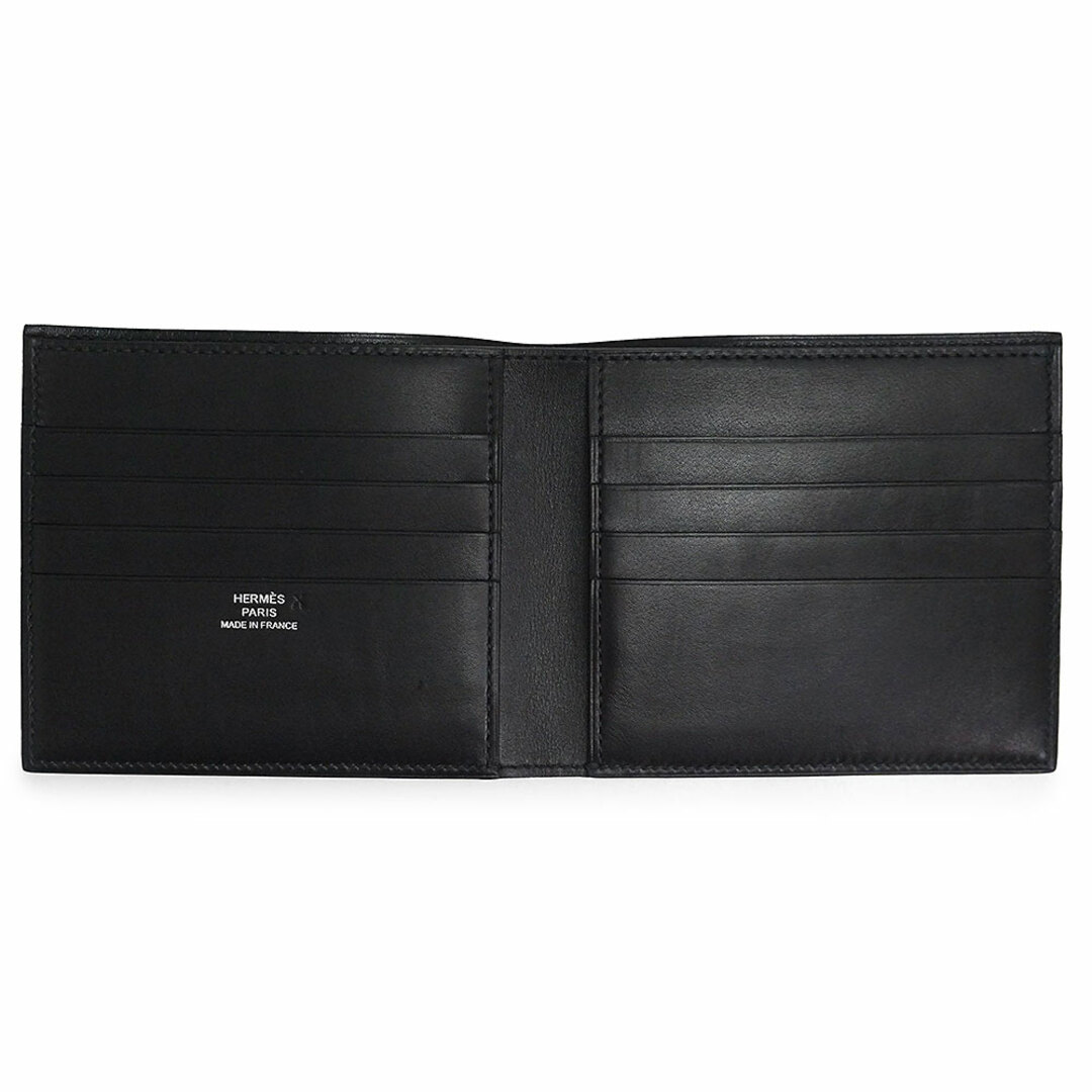 エルメス MC2 コペルニクス 二つ折り財布 札入れ ヴォーエバーカーフ レザー ノワール ブラック 黒 T刻印 HERMES（美品）