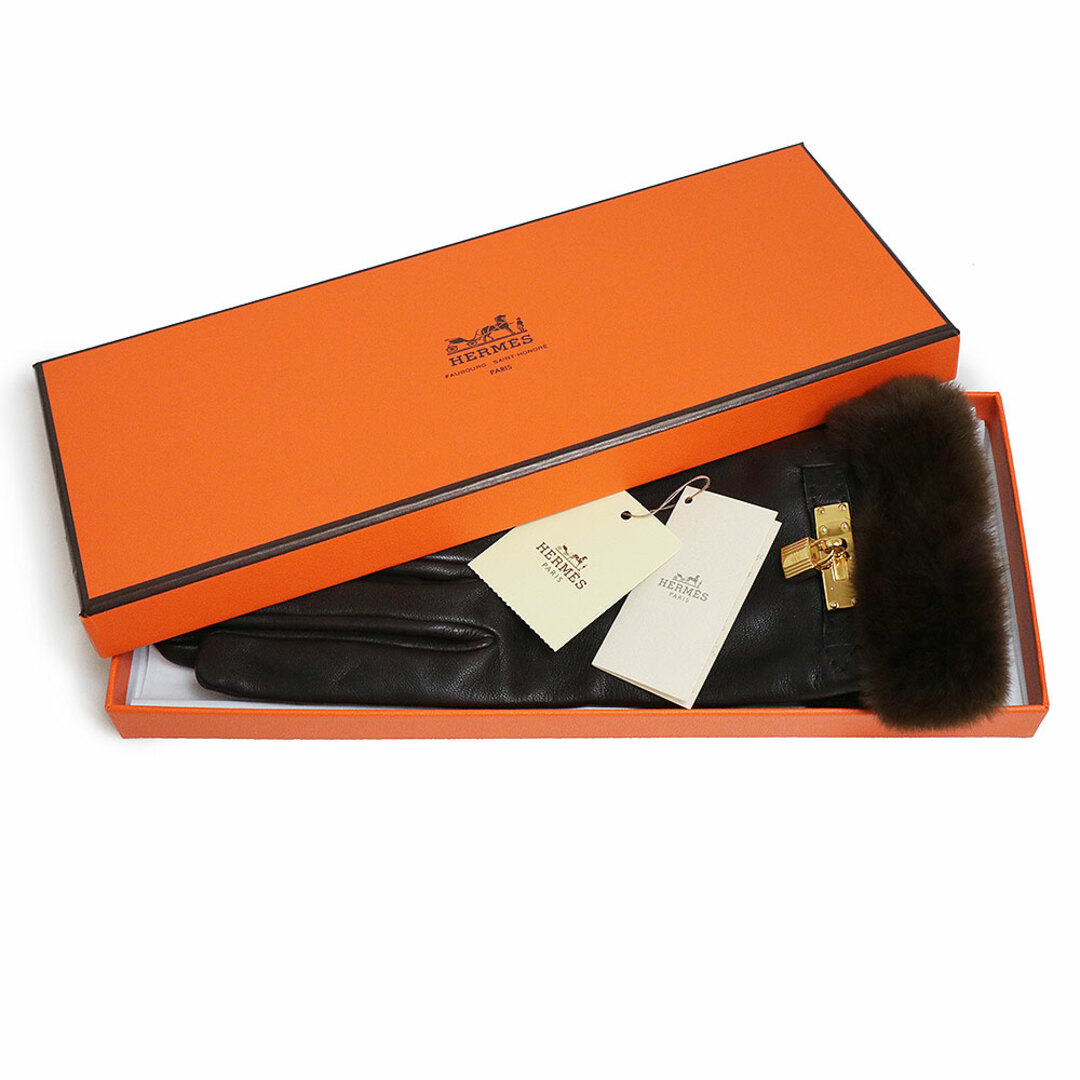 Hermes - エルメス プリンセス ケリー グローブ 手袋 #7 ラムスキン