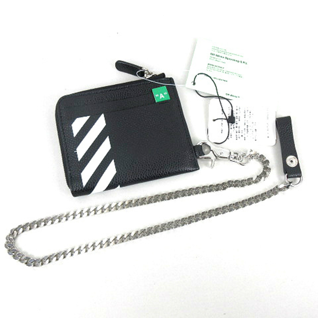 OFF WHITE DIAG CHAIN WALLET チェーン ウォレット 黒 | フリマアプリ ラクマ