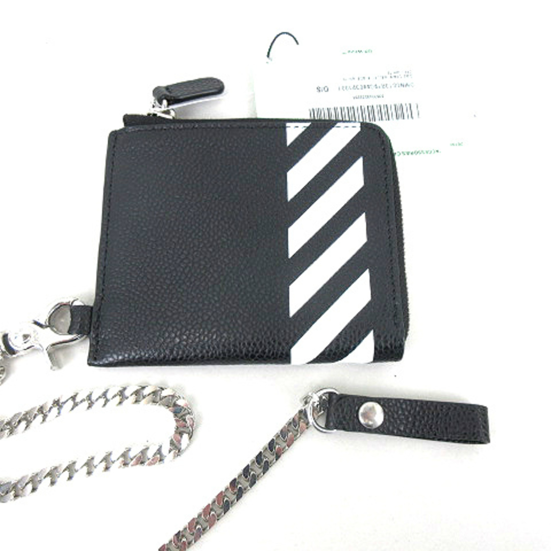 OFF WHITE DIAG CHAIN WALLET チェーン ウォレット 黒
