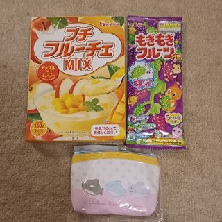 ハウスショクヒン(ハウス食品)のつぶらな瞳の水族館　プチポーチ　小銭入れ　フルーチェ　アップル×マンゴー　グミ(菓子/デザート)