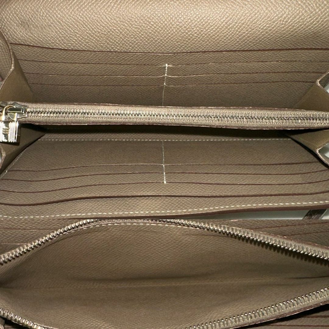 美品☆ エルメス ケリーウォレット エトゥープ エプソン 長財布 D刻印 美品☆ エルメス ケリーウォレット エトゥープ エプソン 長財布 D刻印