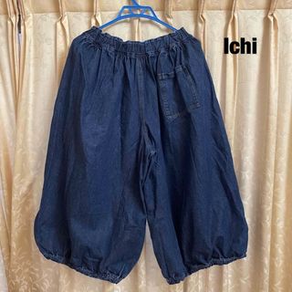 イチ(ichi)の【ichi(イチ）】コットンデニムバルーンパンツ(サルエルパンツ)