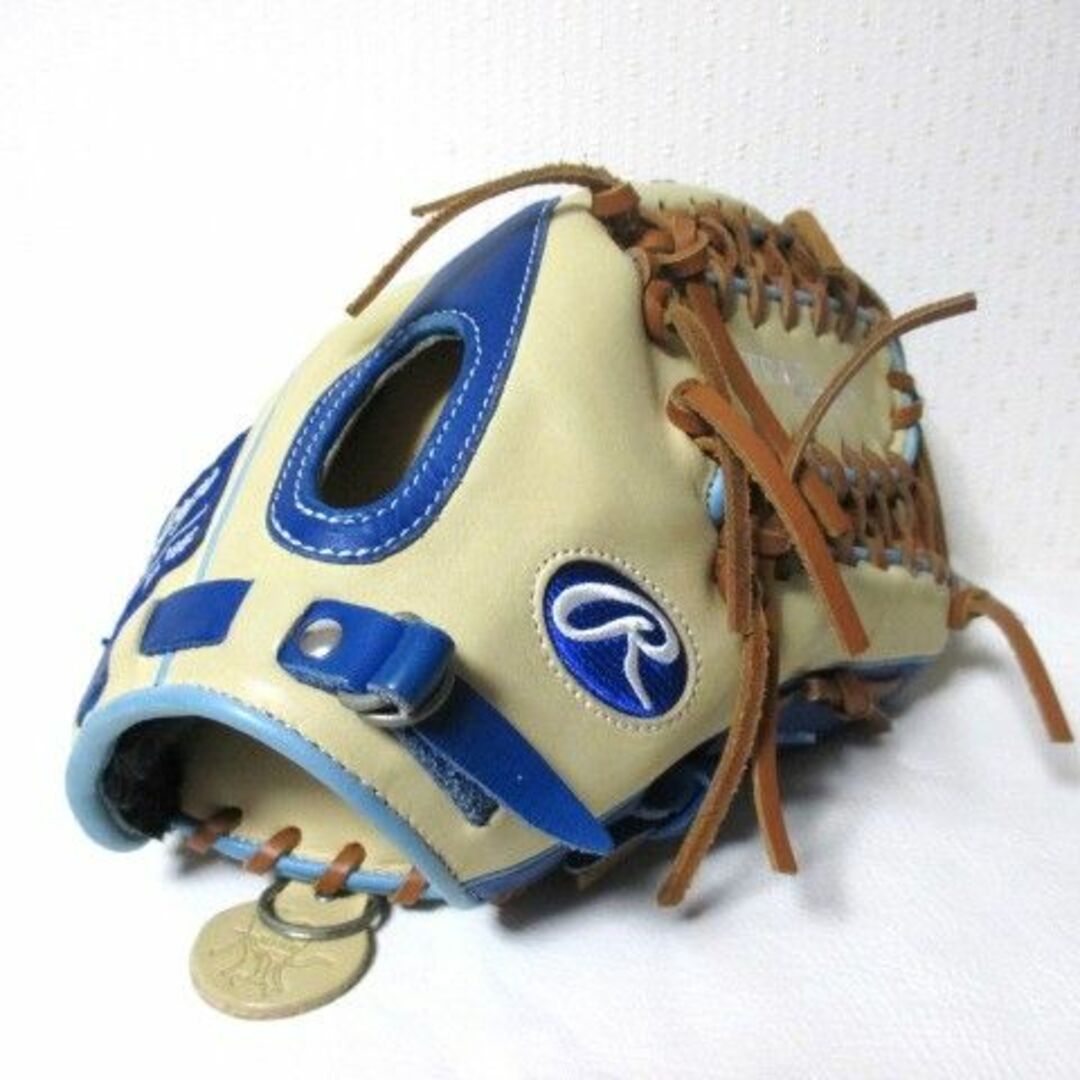 Rawlings(ローリングス)の☆ローリングス 軟式グラブ グローブ 外野手用 右投げ/ベージュ☆新品 スポーツ/アウトドアの野球(グローブ)の商品写真