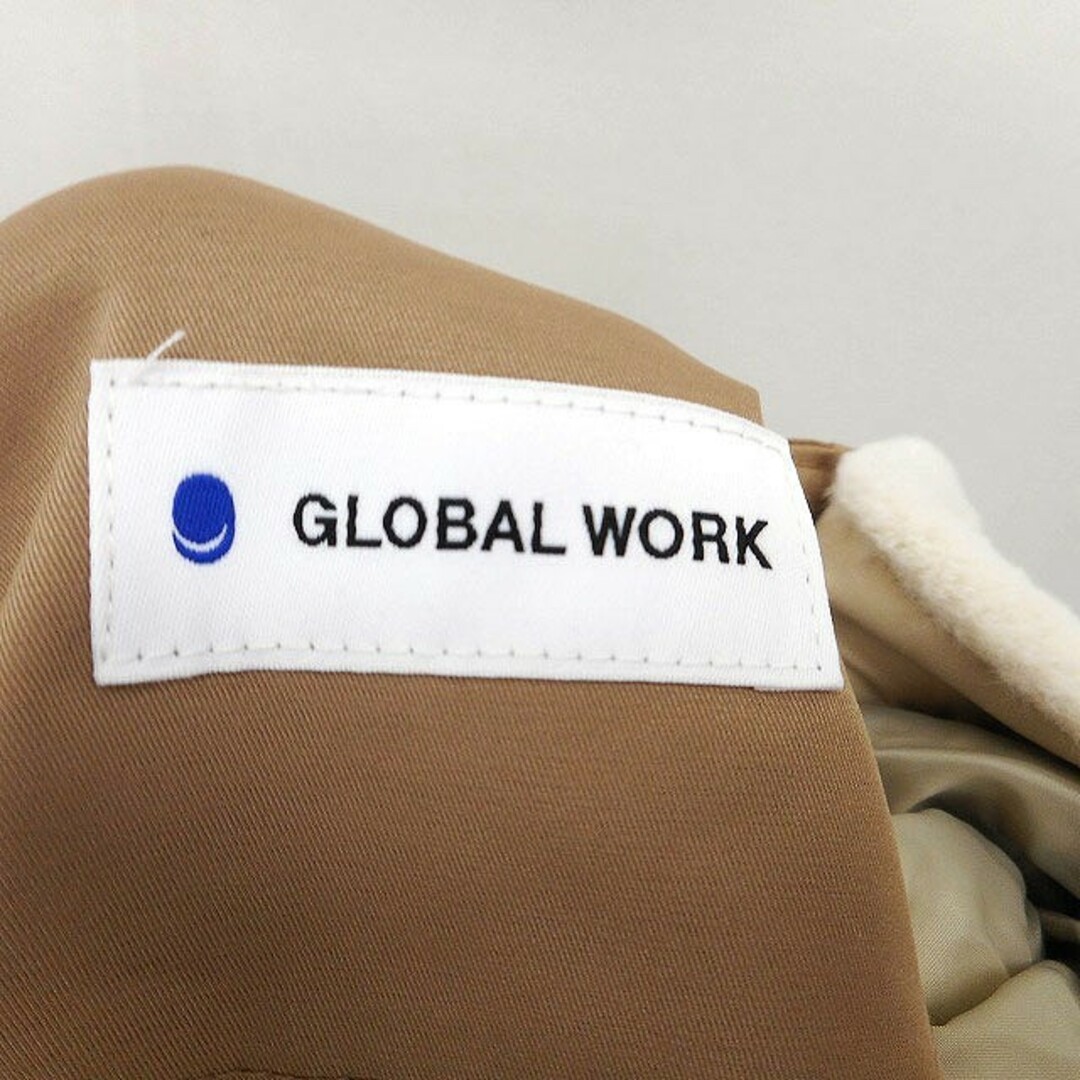 グローバルワーク GLOBAL WORK フード コート ミディ丈 無地 2