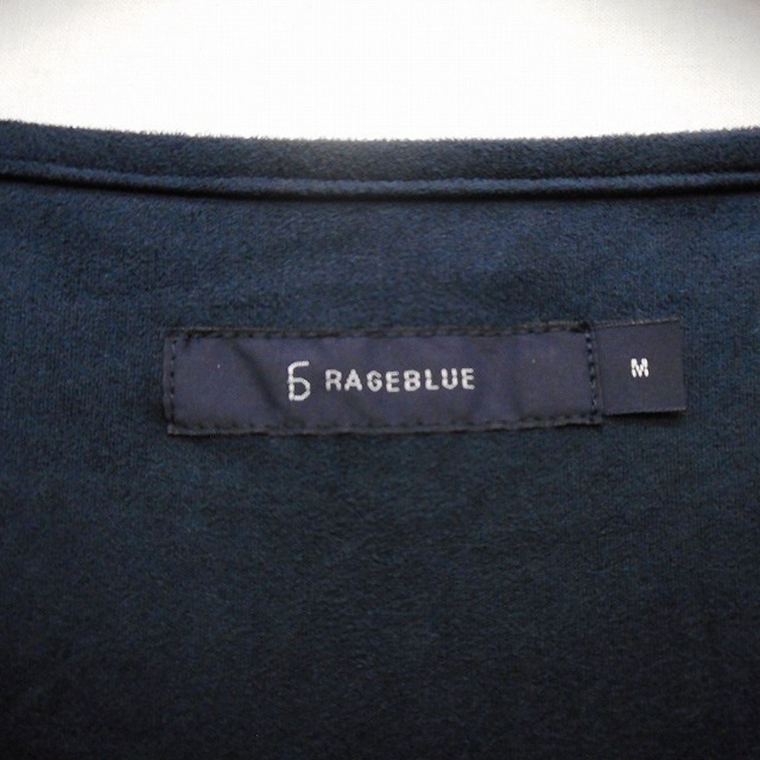 RAGEBLUE(レイジブルー)のレイジブルー RAGEBLUE カットソー Tシャツ スエード調 無地 シンプル メンズのトップス(Tシャツ/カットソー(七分/長袖))の商品写真