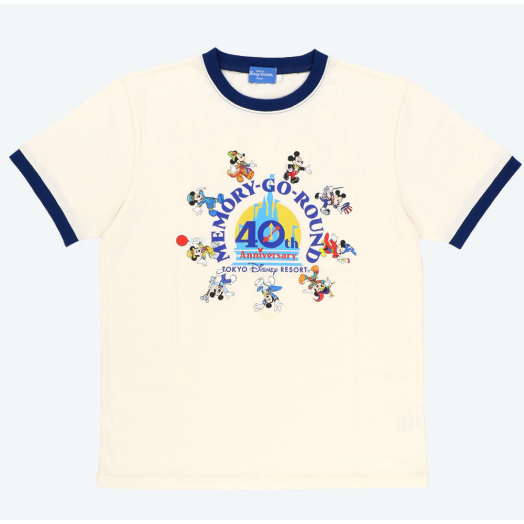 Disney(ディズニー)のディズニーランド　メモリーゴーラウンド　40周年　Tシャツ　Mサイズ レディースのトップス(Tシャツ(半袖/袖なし))の商品写真