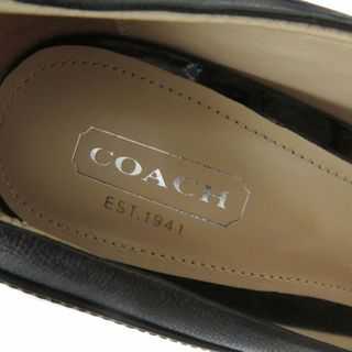 COACH - 極美品☆COACH コーチ ロゴリボンモチーフ チャンキーヒール