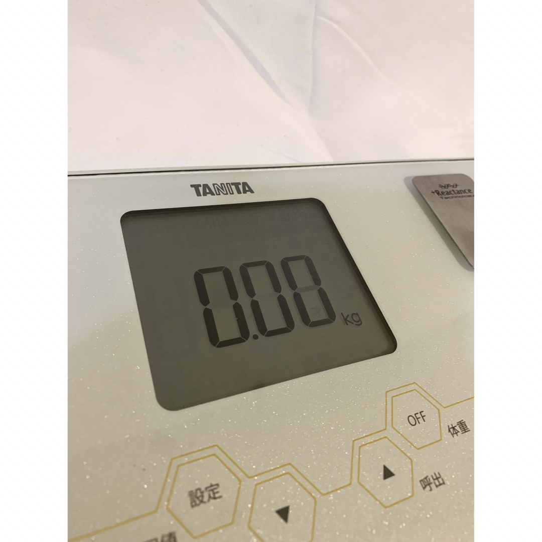 TANITA(タニタ)のTANITA Inner scan 50 パールホワイト BC-313-WH スマホ/家電/カメラの美容/健康(体重計/体脂肪計)の商品写真