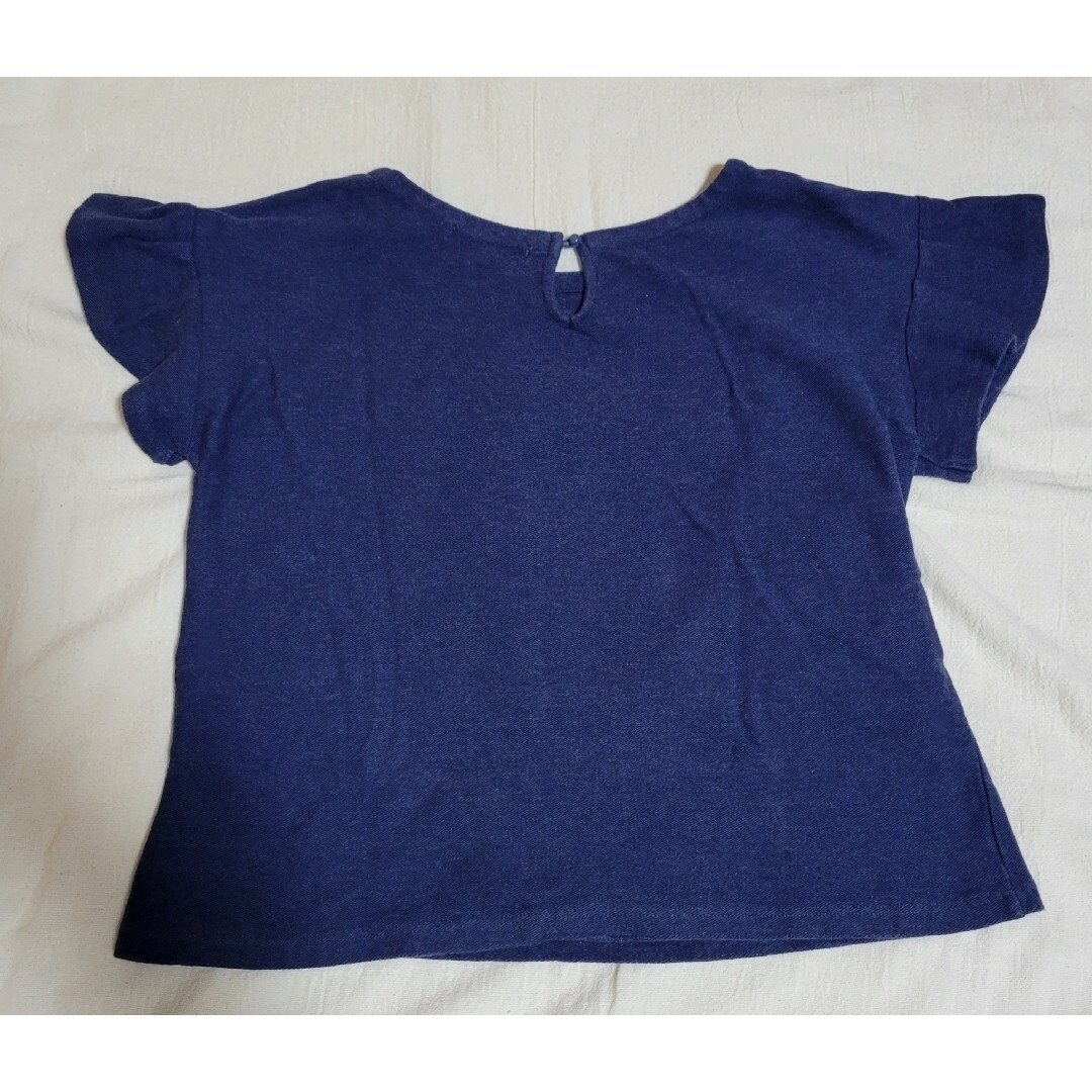 NATURAL BEAUTY BASIC(ナチュラルビューティーベーシック)のNatural Beauty Basic 半袖 紺色 レディースのトップス(Tシャツ(半袖/袖なし))の商品写真