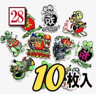 ラットフィンク RATFINK ステッカー シール 防水加工 スケボーの通販