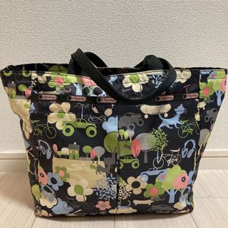 LeSportsac♥️美品♥️エムチェーンオレンジ♥️コラボ♥️トートバッグ