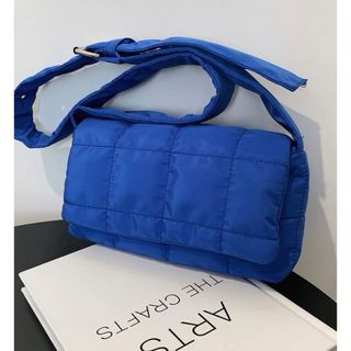 スタイルナンダ(STYLENANDA)のキルティングカセットバッグ ブルー 新品未使用 韓国 nuna nugu(ショルダーバッグ)