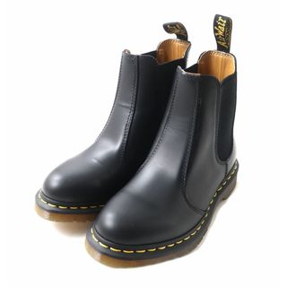 ドクターマーチン(Dr.Martens)の極美品★Dr.Martens ドクターマーチン 2976 YS サイドゴア レザー ブーツ／チェルシーブーツ レディース ブラック UK4 保管袋付 シンプル◎(ブーツ)