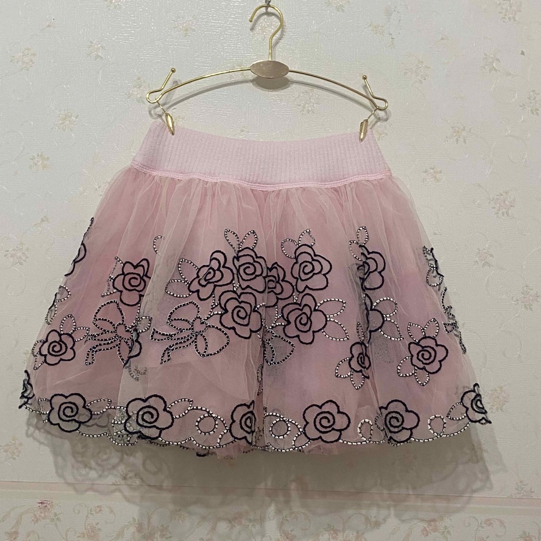 MONNALISA(モナリザ)の新品★MONNALISA★レースのスカート キッズ/ベビー/マタニティのキッズ服女の子用(90cm~)(スカート)の商品写真