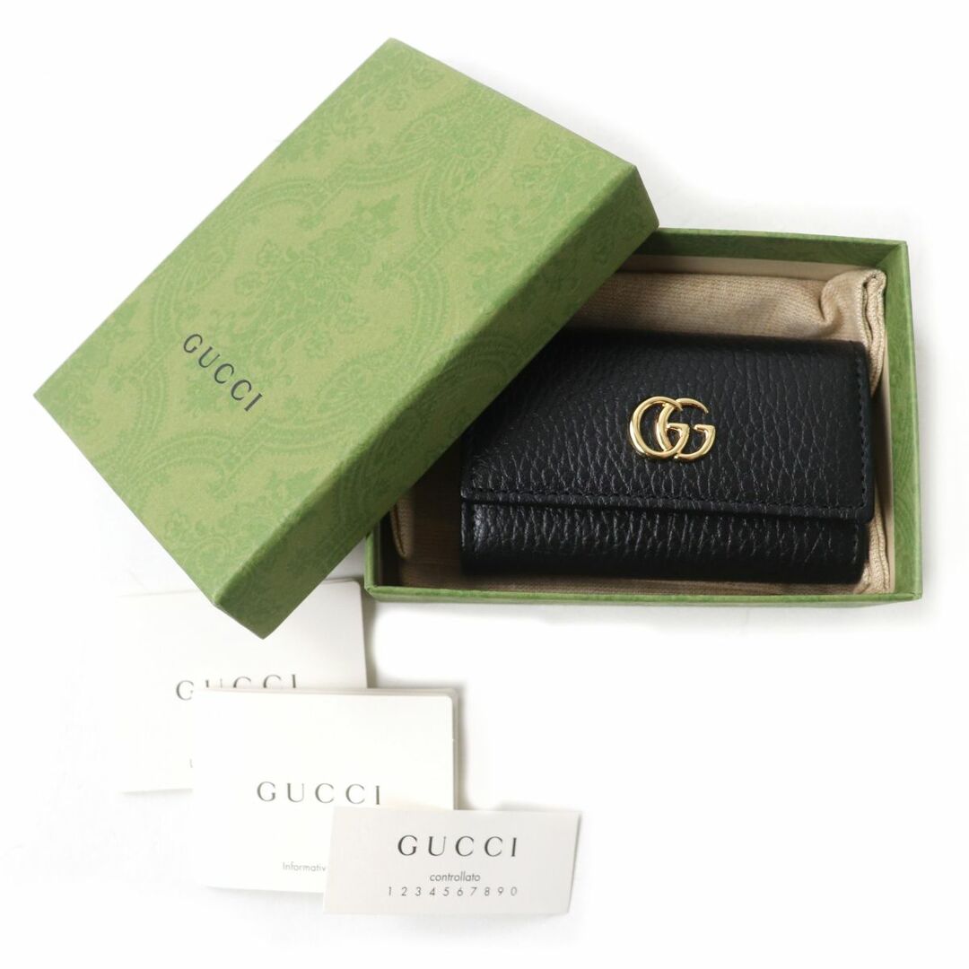 未使用 グッチ GUCCI 6連 キーケース レザー 箱付き-