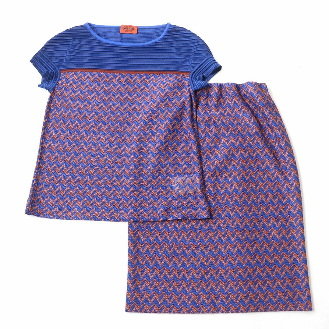 MISSONI - 美品☆正規品 ミッソーニ ジグザグ柄 半袖カットソー ... ミッソーニ ワンピースセットアップ美品 -