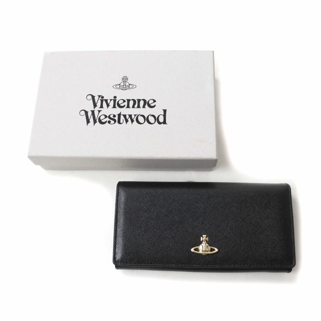 Vivienne Westwood 二つ折り財布 レザー 箱付き ブラック