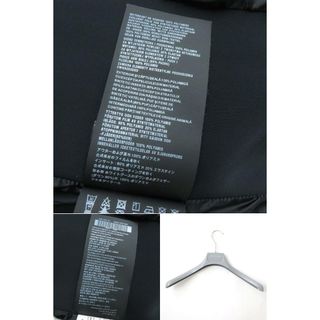 美品★正規品 PRADA プラダ 290984 18年 トライアングルロゴ/三角プレート フード付き ダウンジャケット ネイビー 40 ハンガー付き