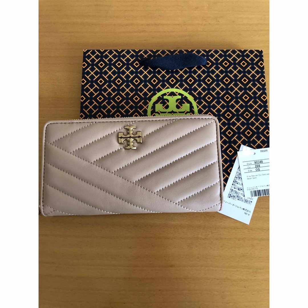 Tory Burch - トリーバーチ、キラ、長財布、ピンクベージュ、新品未