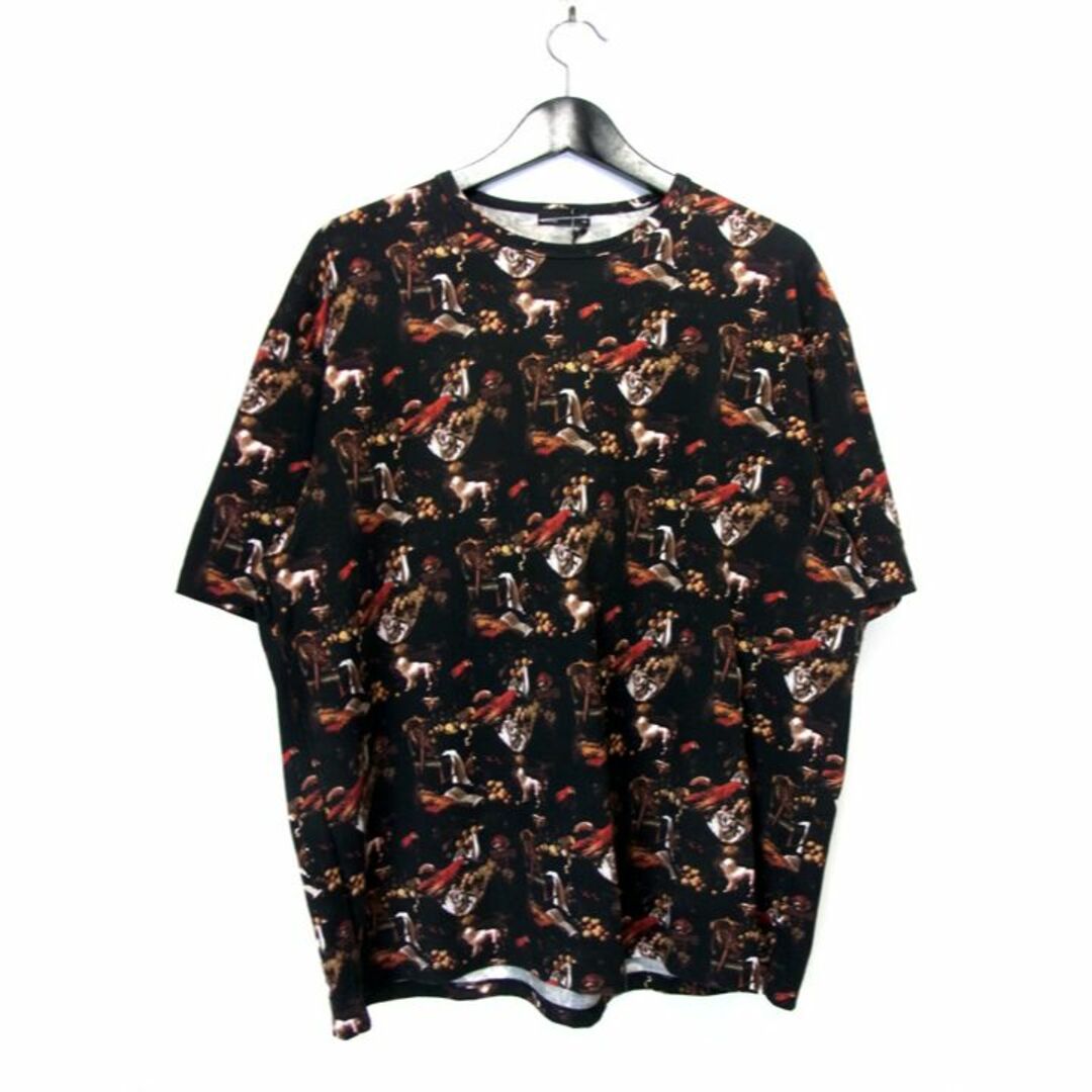 ラッドミュージシャン LAD MUSICIAN ■ 【 T-CLOTH INKJET BIRD DOG MONKEY 2220 715 】 総柄 オーバーサイズド Tシャツ 29444