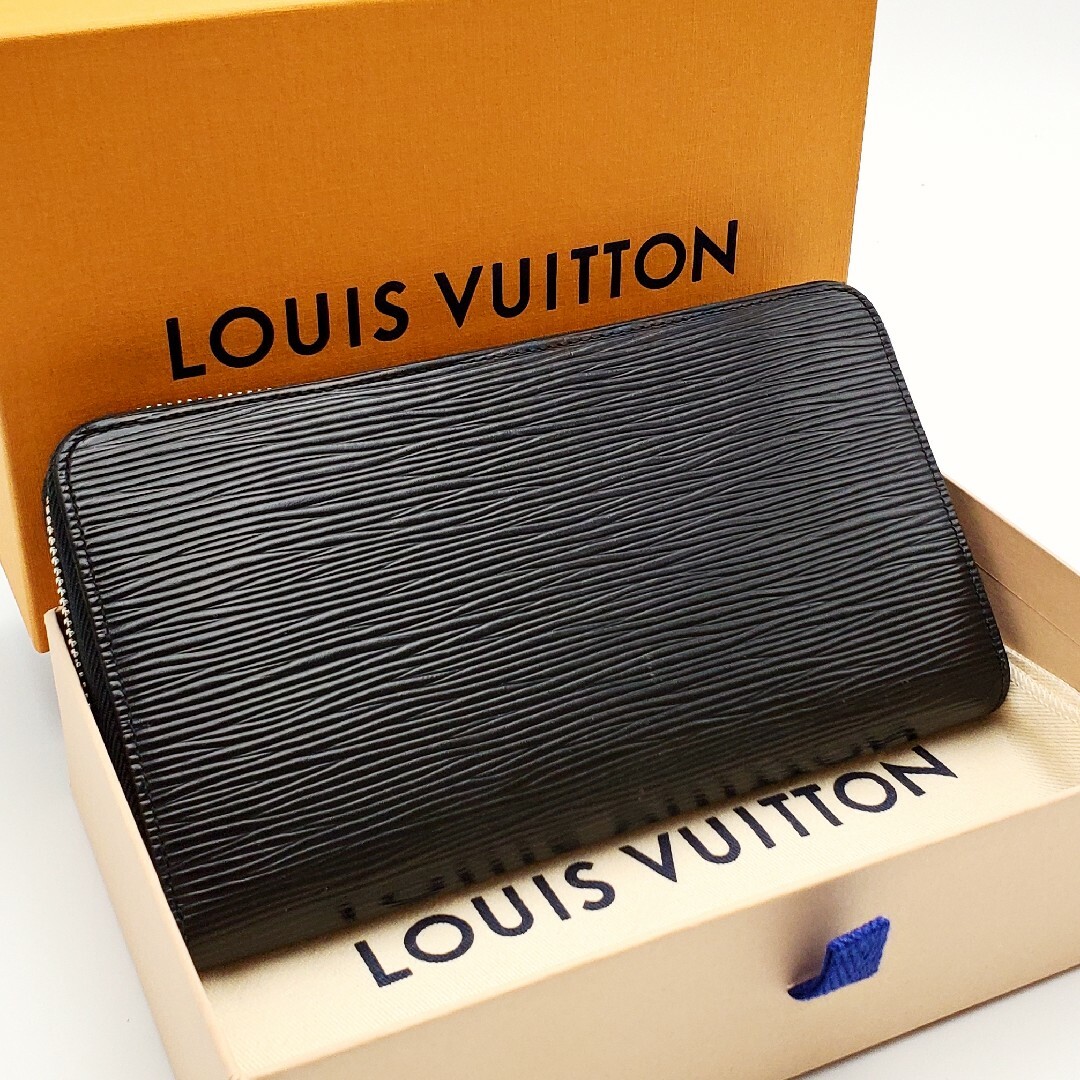 【箱付き美品】LOUIS VUITTON エピ　ジッピーウォレット　ノワール　黒