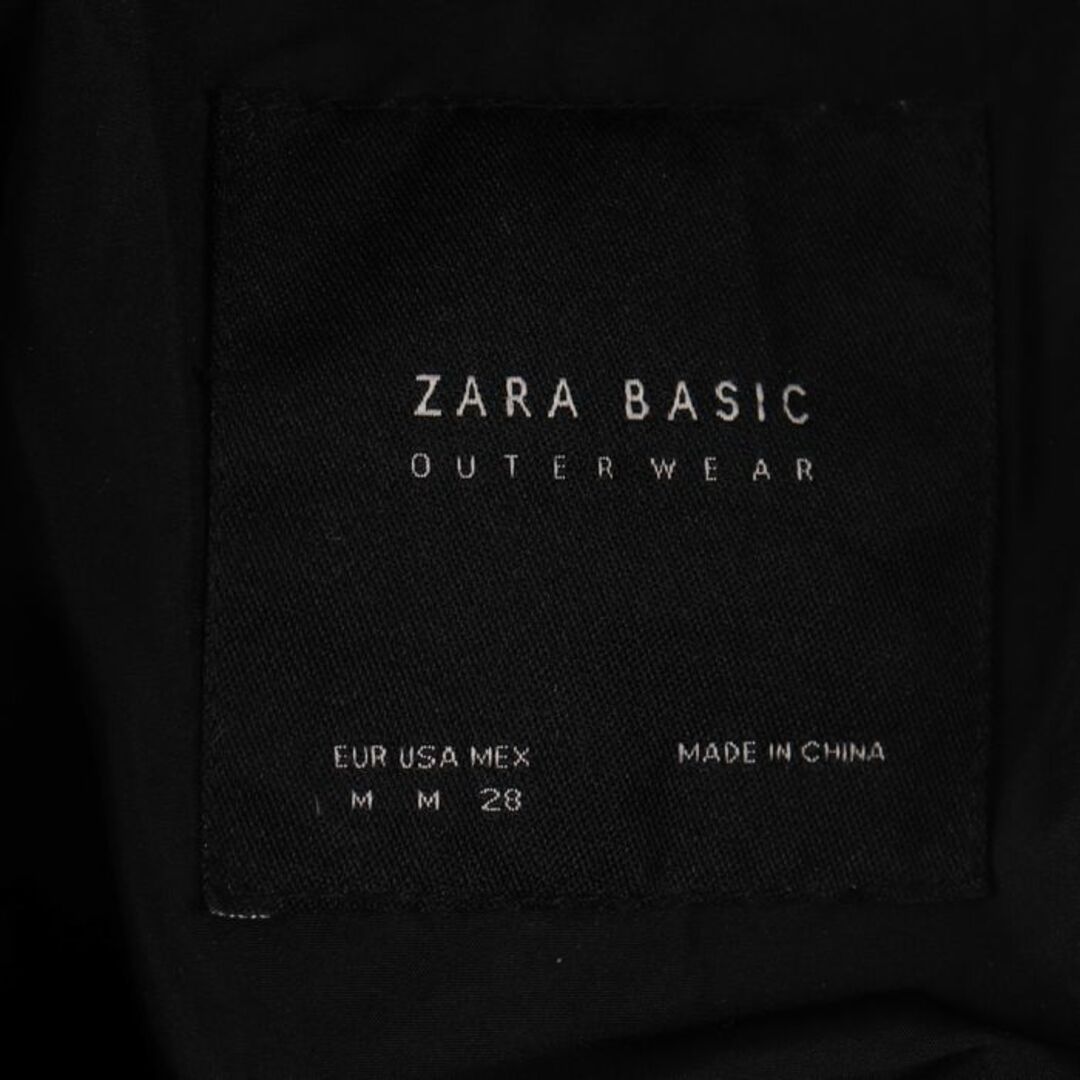 ザラベーシック ダウンジャケット  無地 アウター レディース Mサイズ ネイビー ZARA BASIC レディースのジャケット/アウター(ダッフルコート)の商品写真