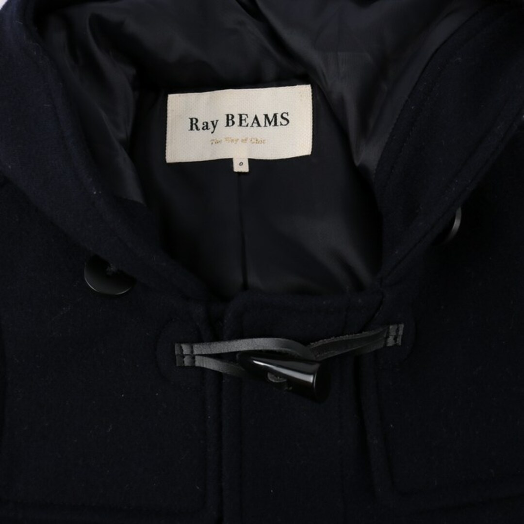 Ray BEAMS(レイビームス)のレイビームス ダッフルコート ウール混 無地 アウター レディース ネイビー Ray Beams レディースのジャケット/アウター(ダッフルコート)の商品写真