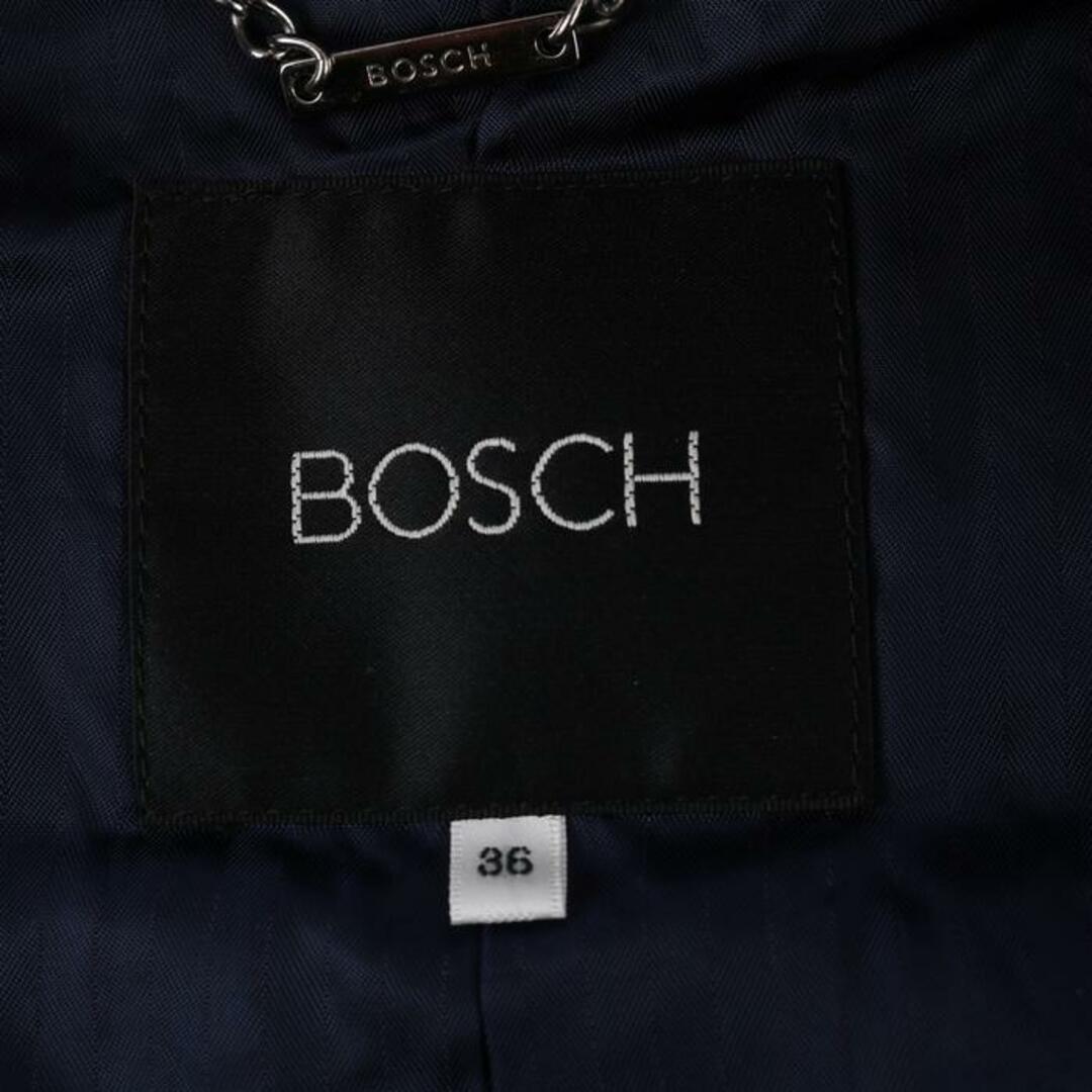 BOSCH(ボッシュ)のボッシュ ステンカラーコート ウール/カシミヤ混 無地 アウター レディース 36サイズ ネイビー BOSCH レディースのジャケット/アウター(その他)の商品写真