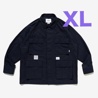 ダブルタップス(W)taps)のWTAPS 23AW JMOD 01 LS ネイビー XL ジャングルシャツ(ミリタリージャケット)