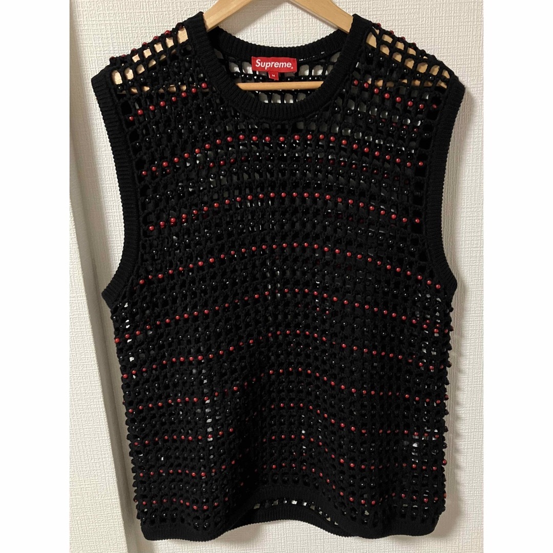 M 23ss supreme Beaded Sweater Vest