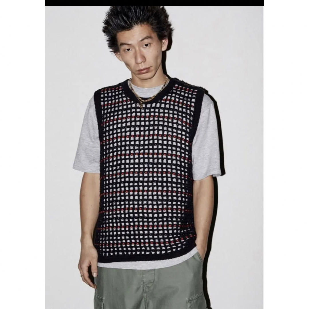 ベストM 23ss supreme Beaded Sweater Vest