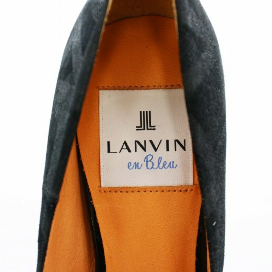 LANVIN en Bleu パンプス ピンヒール スエード 22.0cm 黒 6